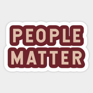 People Matter Sticker